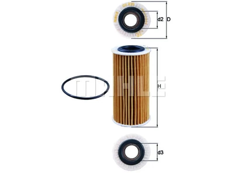 FILTRO ACEITE AUDI A3/Q3 OX1217D