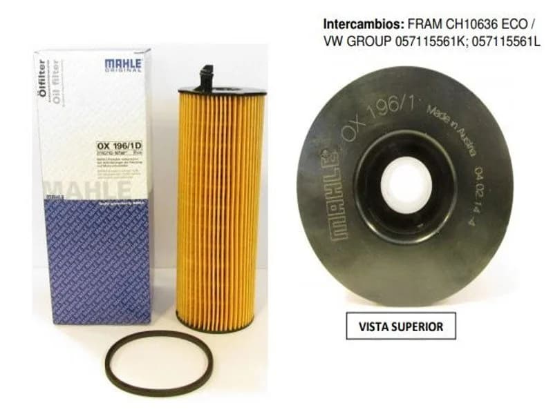 FILTRO ACEITE AUDI A4/A6 OX196/1
