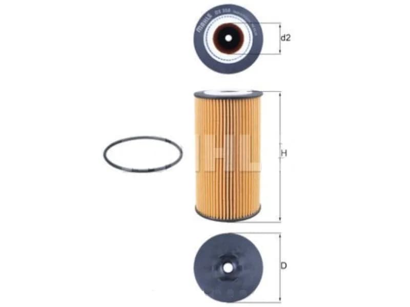 FILTRO ACEITE AUDI A6 4.2 OX358D