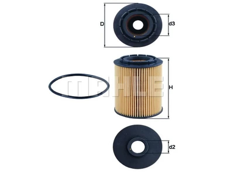 FILTRO ACEITE AUDI A6/A8/Q7 OX160D