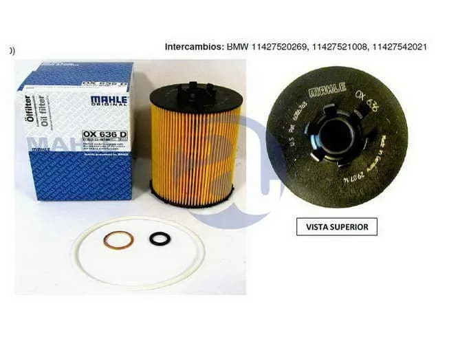 FILTRO ACEITE BMW 540-550I OX636D