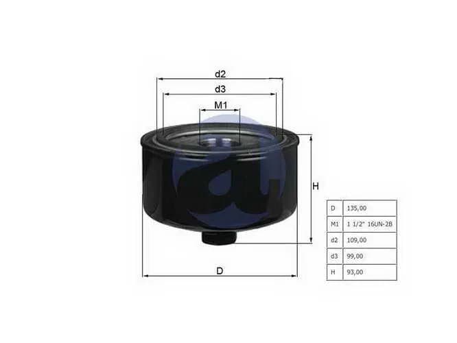 FILTRO ACEITE CHEVR.S10 2.8 OC404