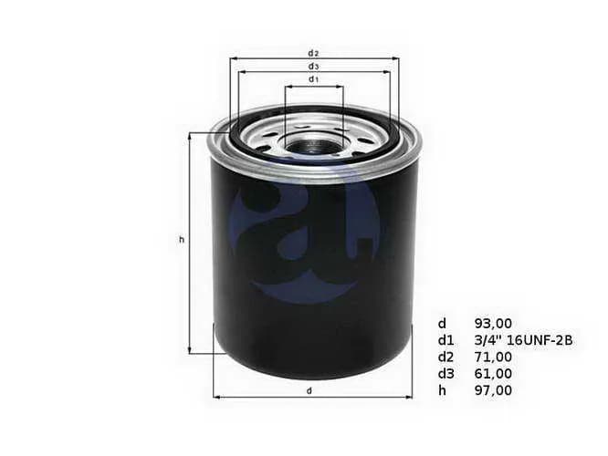 FILTRO ACEITE FIAT 147D/FIORINO 1.7 OC236