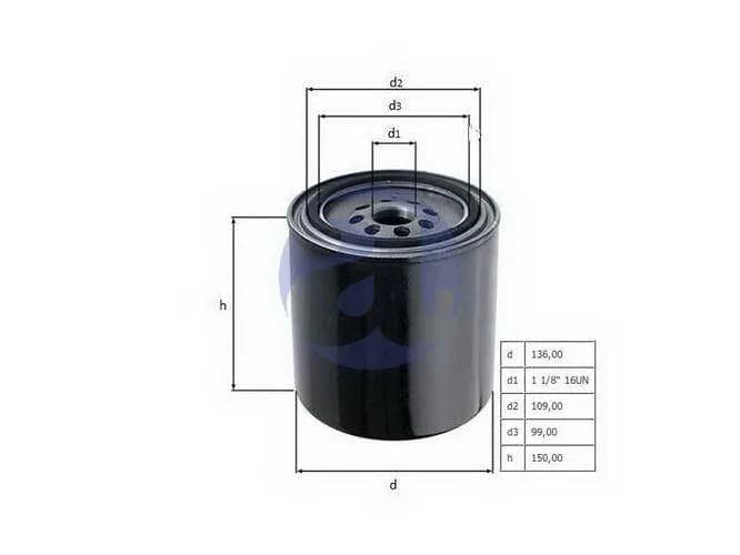 FILTRO ACEITE FORD FTO 6.6 OC334