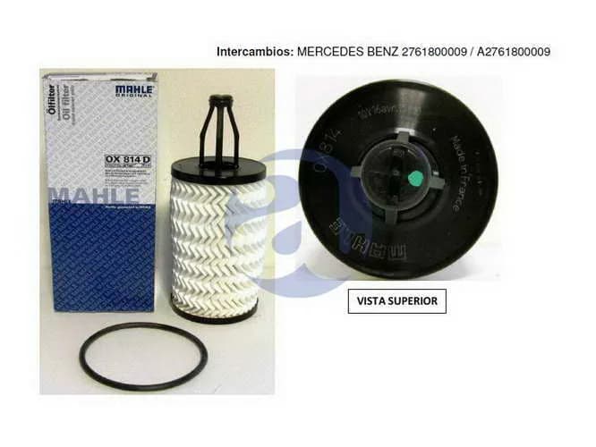 FILTRO ACEITE M.BENZ C,E,ML,S OX814D