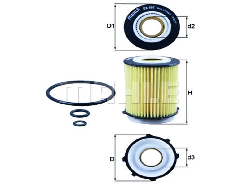 FILTRO ACEITE MB CLASE A-B-CLA OX982D