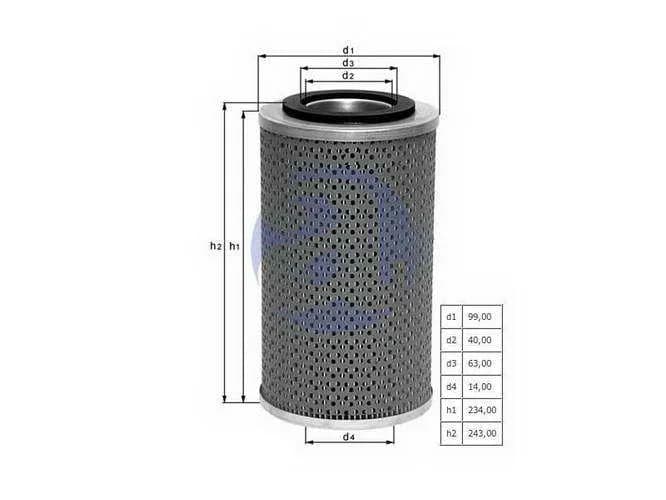 FILTRO ACEITE MB1526-OM355 OX75D