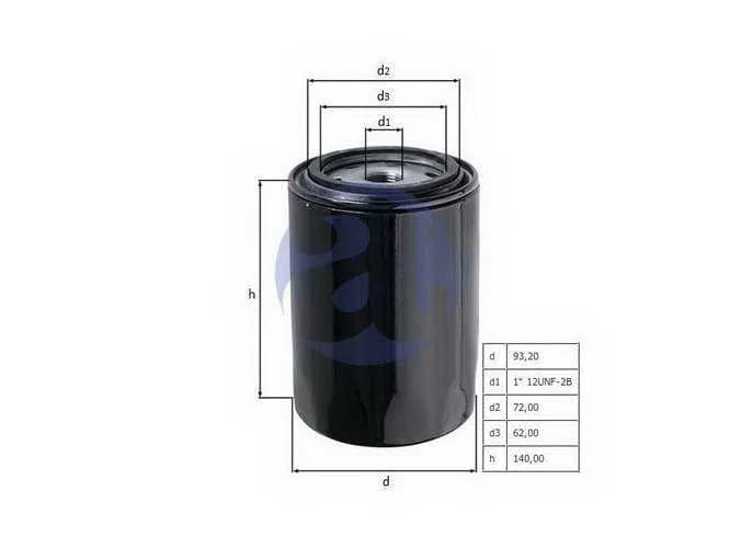 FILTRO ACEITE MWM D229/4 OC26