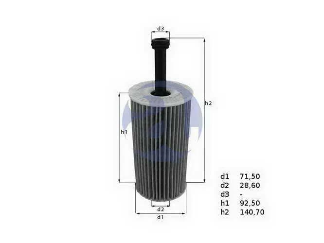 FILTRO ACEITE VW FOX-SURAN SDI OX188D