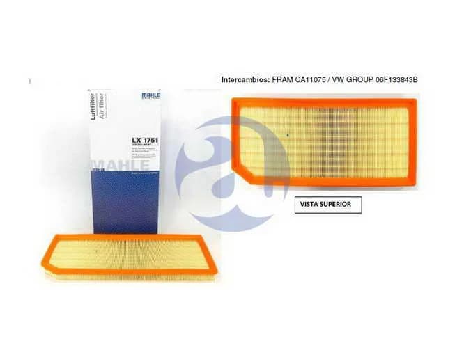 FILTRO AIRE AUDI A3 II S3 2.0TFSI LX1751