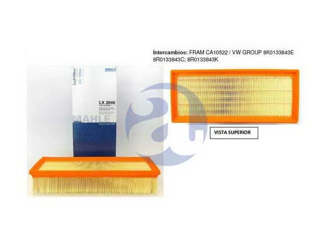 FILTRO AIRE AUDI A4 1.8T FSI LX2046
