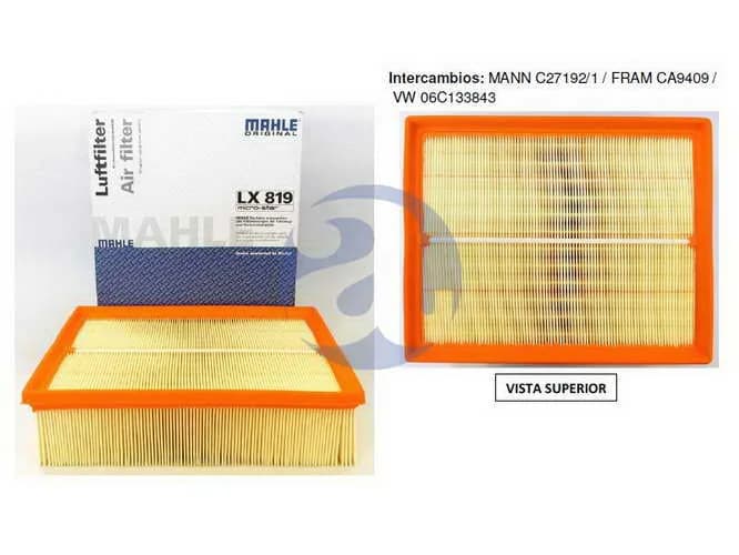 FILTRO AIRE AUDI A4 TDI/TFSI LX819
