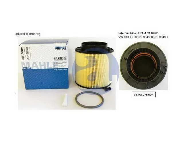 FILTRO AIRE AUDI A5 3.2 V6 LX2091D