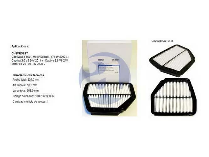 FILTRO AIRE CHEVR.CAPTIVA LX3507/1