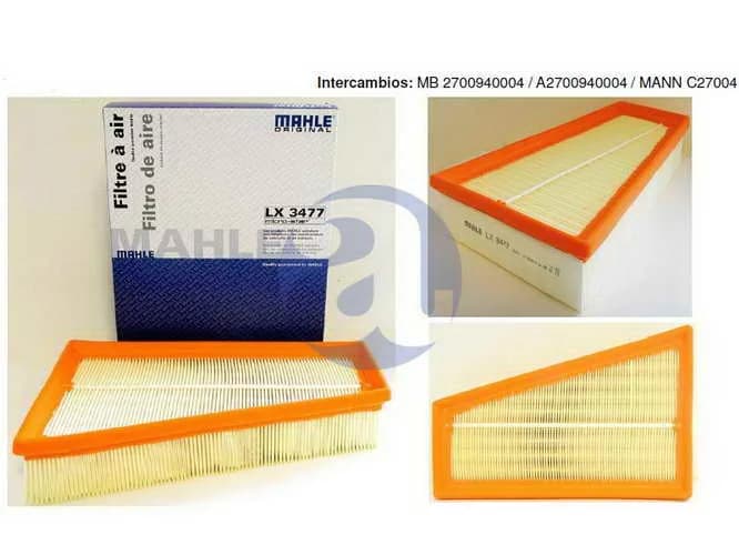 FILTRO AIRE M.BENZ A/B/CLA LX3477