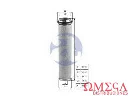 FILTRO AIRE M.BENZ OM364 -2º LXS5/1