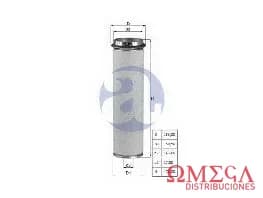 FILTRO AIRE MB 1938-1941 -2º LXS44/1