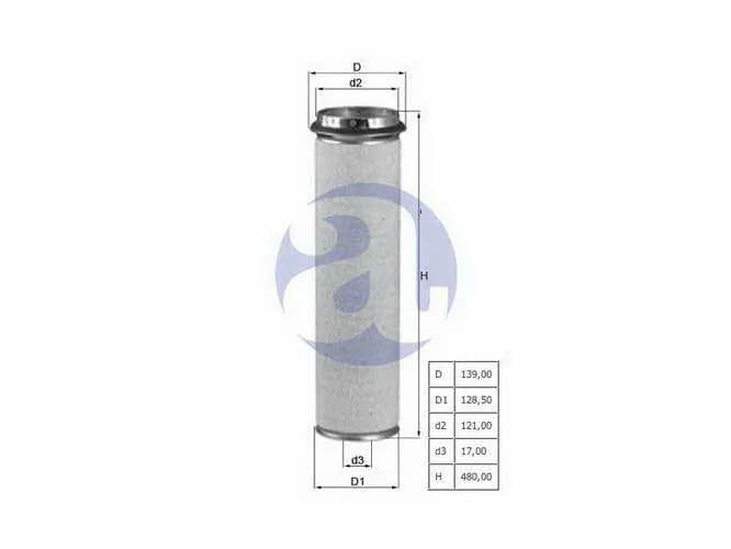 FILTRO AIRE MB1633-SCANIA -2º LXS43/1