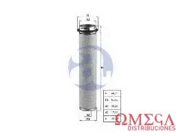 FILTRO AIRE PERKINS 4.203 -2º LXS40/1