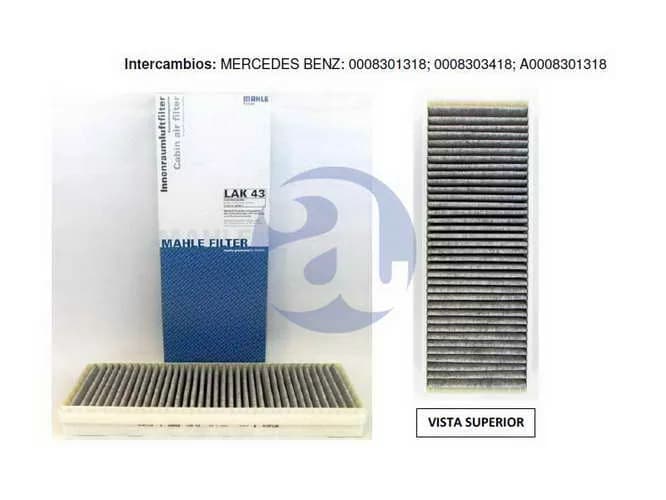 FILTRO HABIT.M.BENZ ACTROS LAK43