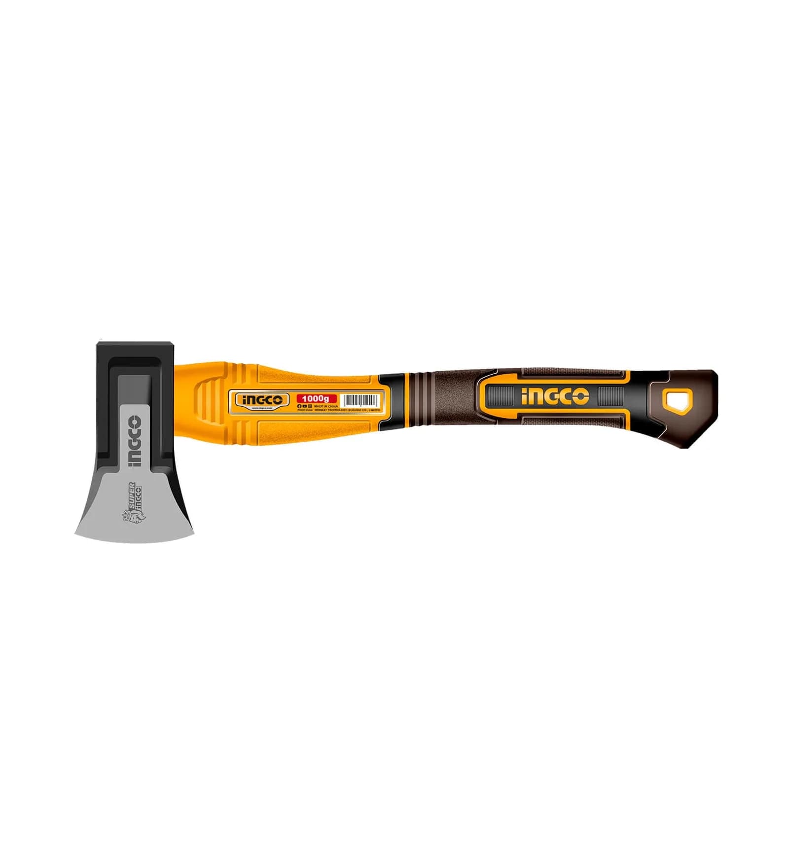 HAX0811000F- HACHA DE MANO 1KG CABO FIBRA 43CM 700912