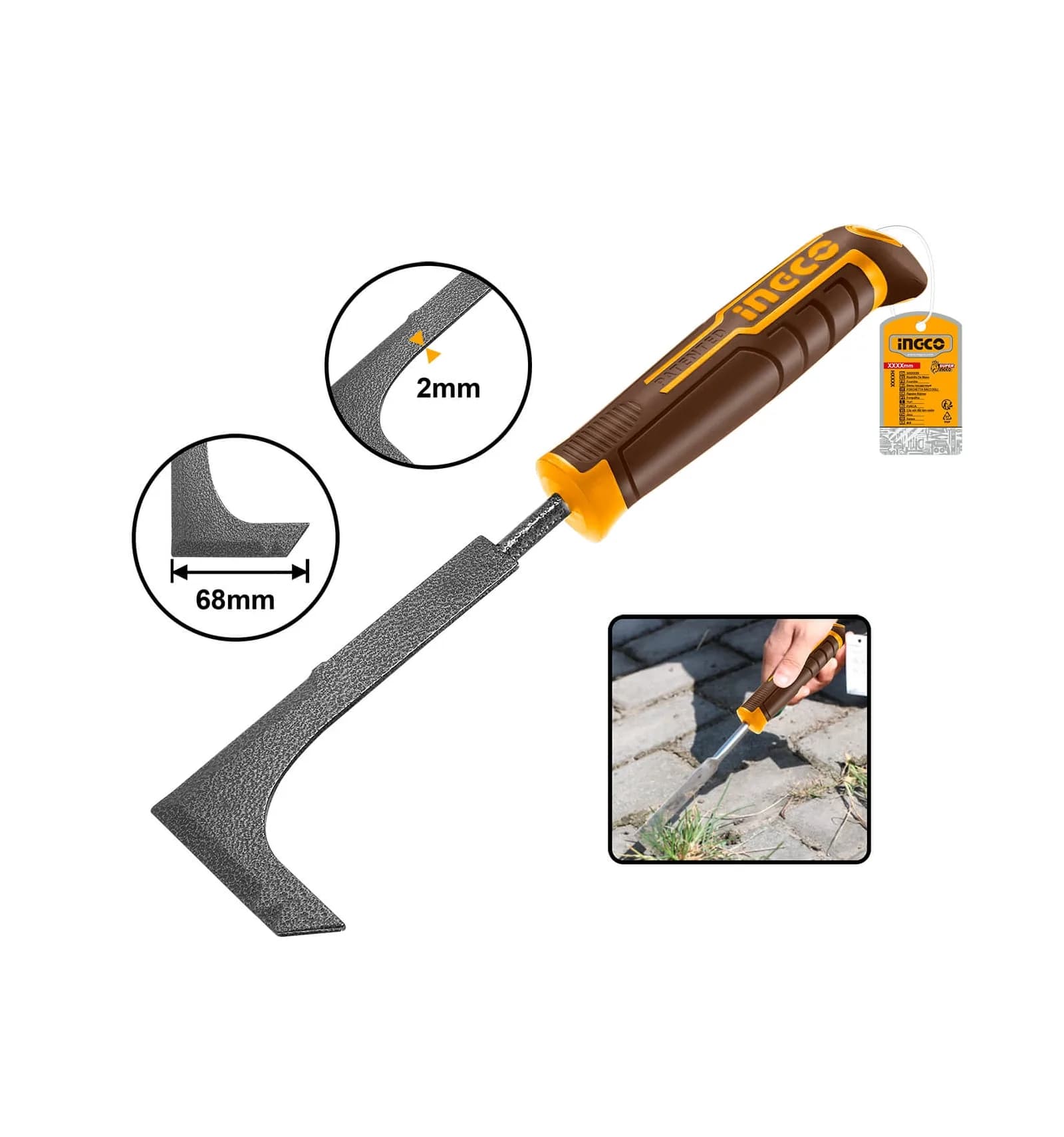 HWK1008- CUCHILLA PARA JARDIN 68MM X310MM 701153
