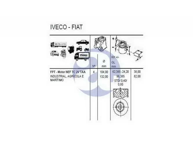 SUB-CONJ.IVECO MOTOR NEF TC 2V TAA S01010 STD