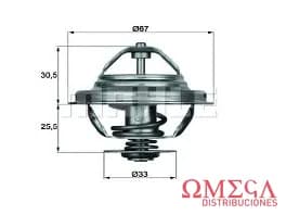 TERMOSTATO BMW 320 M50 B20 (206S1) TX2780D