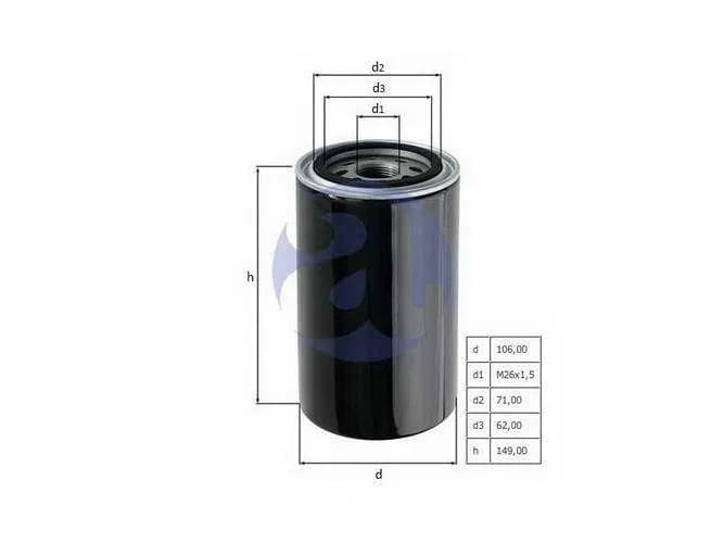 FILTRO ACEITE MITSUB.L200 OC1062