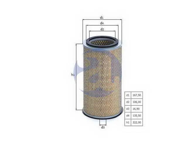 FILTRO AIRE FORD F1000 LX974
