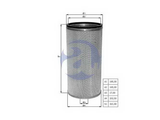 FILTRO AIRE FORD F14000-CUMM LX1096