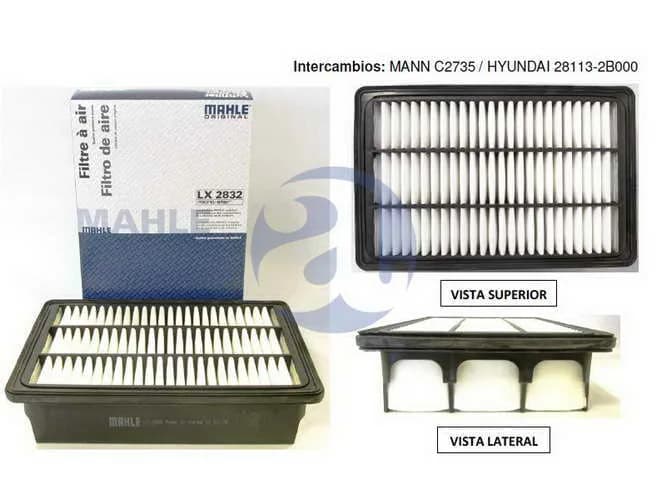 FILTRO AIRE HYUNDAI SANTA FE LX2832