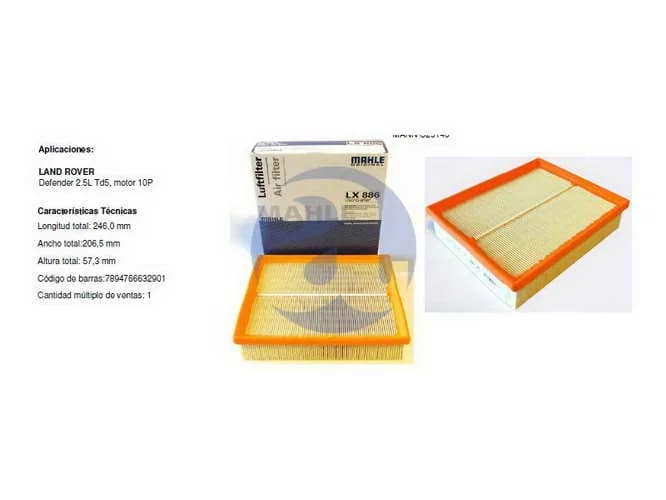FILTRO AIRE L.ROVER DEFENDER LX886