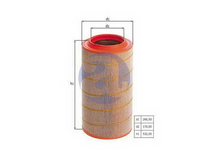 FILTRO AIRE MB AXOR/VOLVO/SCANIA LX1313/2