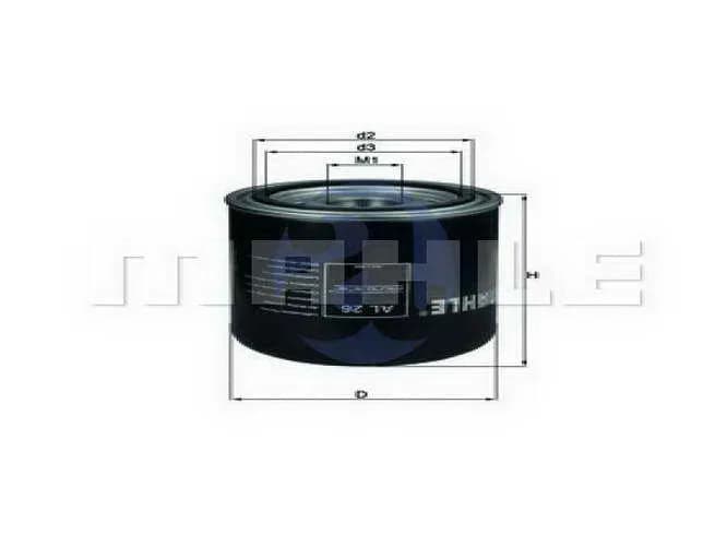 FILTRO SECADOR AIRE REN.CAMION AL26